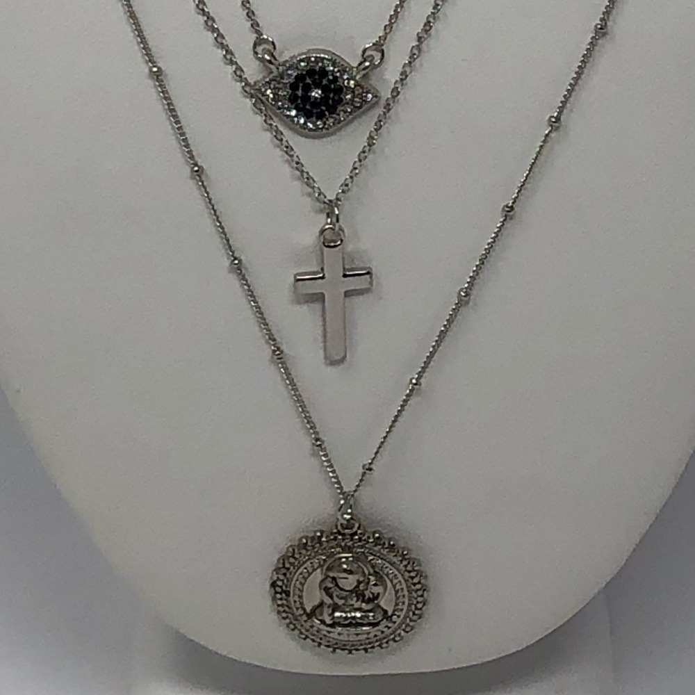 ‼️LAST 1‼️Bundle of 3 Silver Tone Chains - Picture 3 of 4